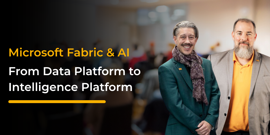 Visual summary of Microsoft Fabric and AI showing the role of the intelligence layer in enterprise data strategy after FabCon 2026.