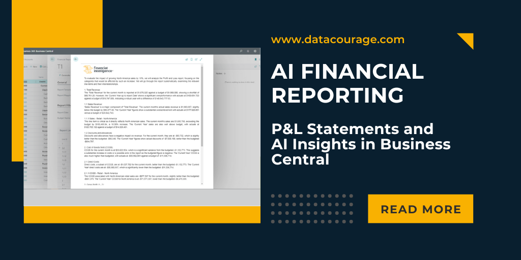 Ai P&L Statements and Insights in Business Central