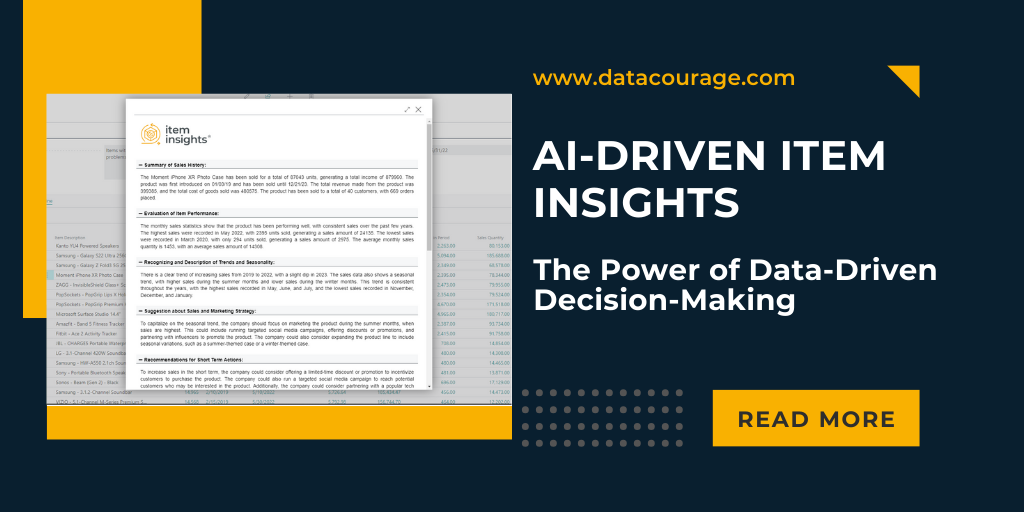AI-driven Item Insights