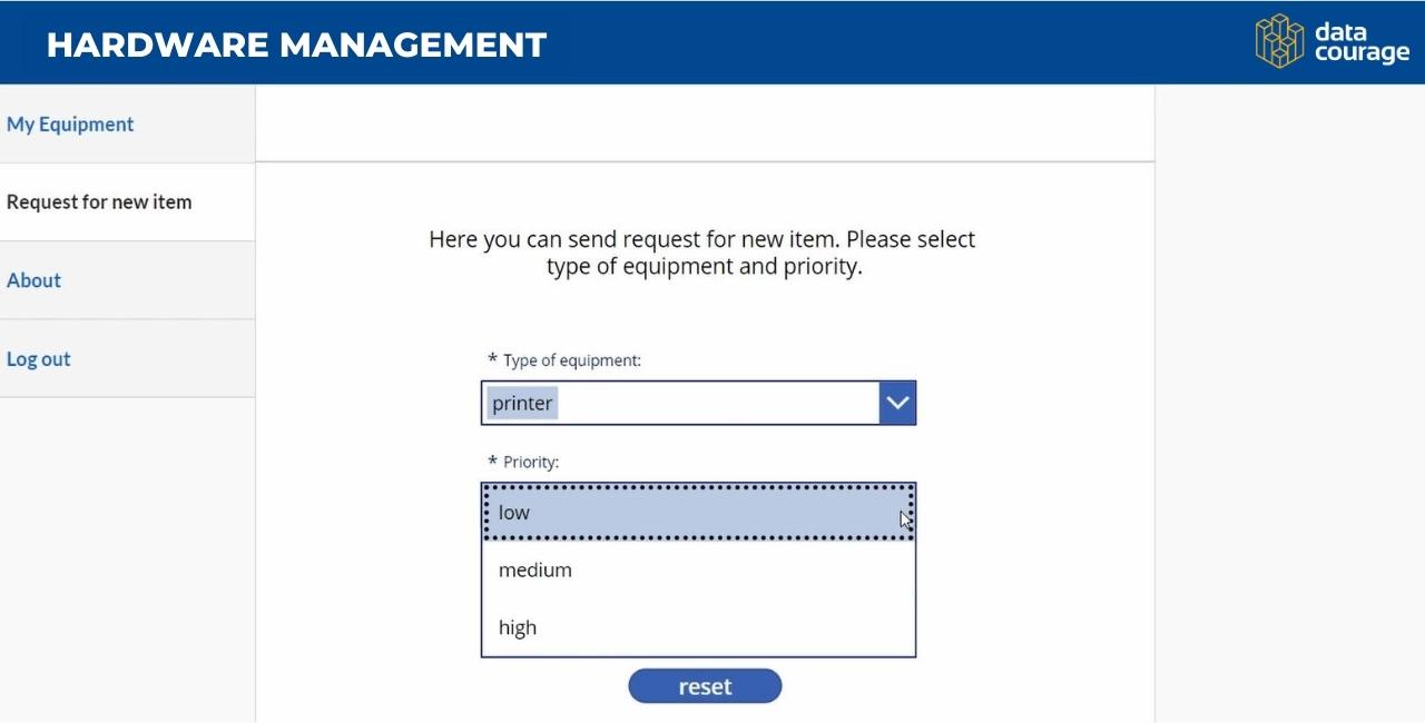 Hardware Management App by Data Courage